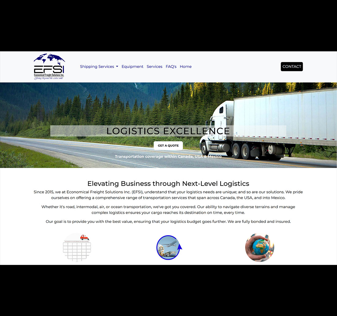 (EFSI) Economical Freight Solutions Inc. landing page